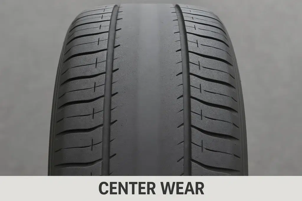 Center Wear (Middle of Tire Worn Out)