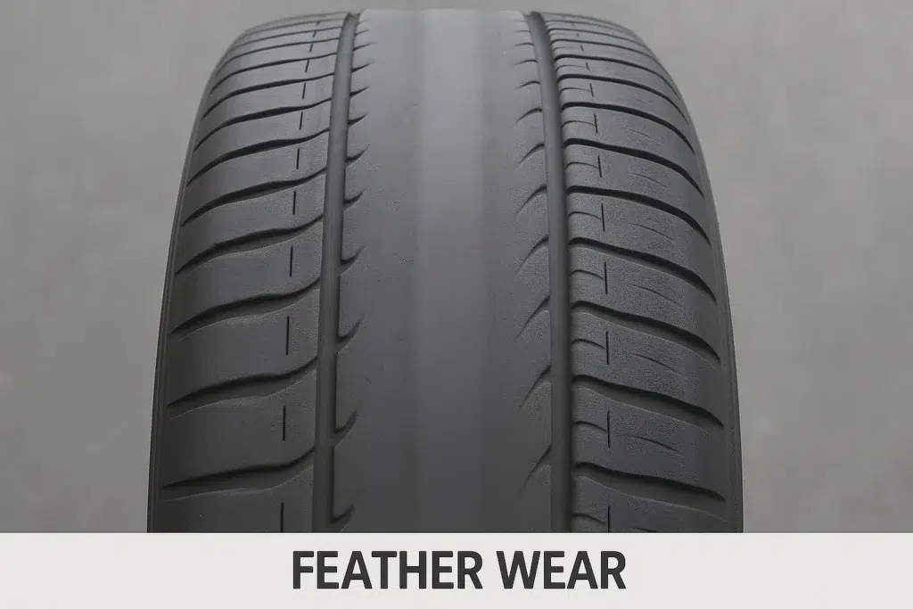 Feathering or Toe Wear