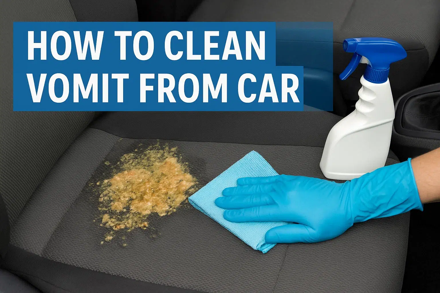 How to Clean Vomit from Car