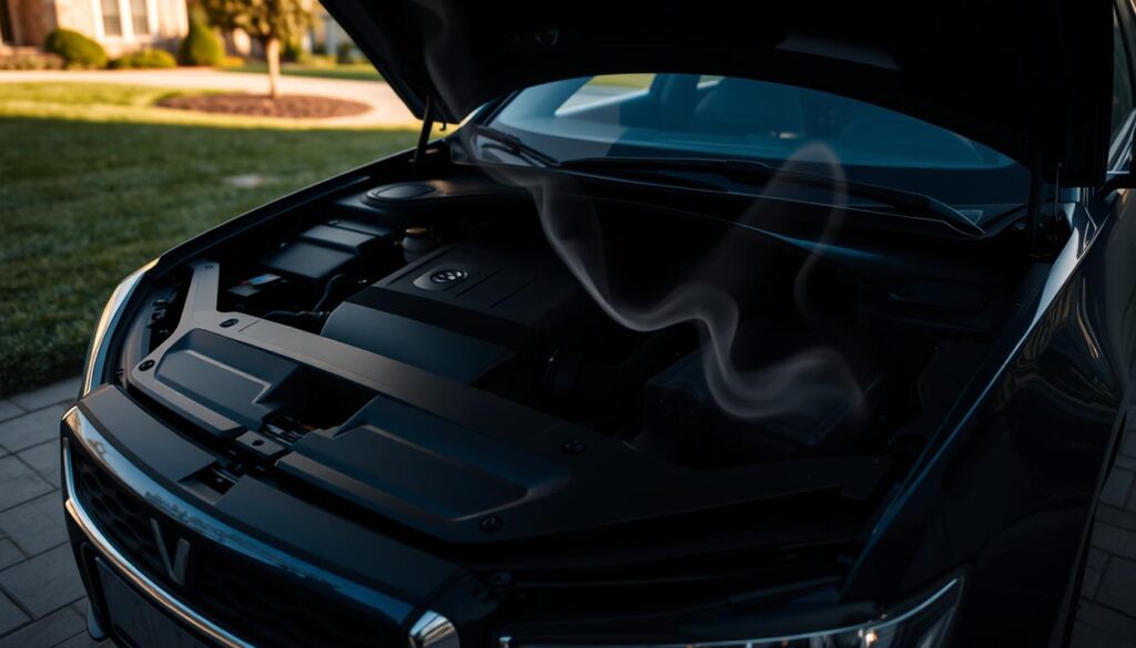 car smoking but not overheating