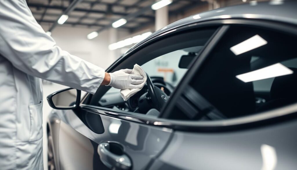 sanitizing car surfaces