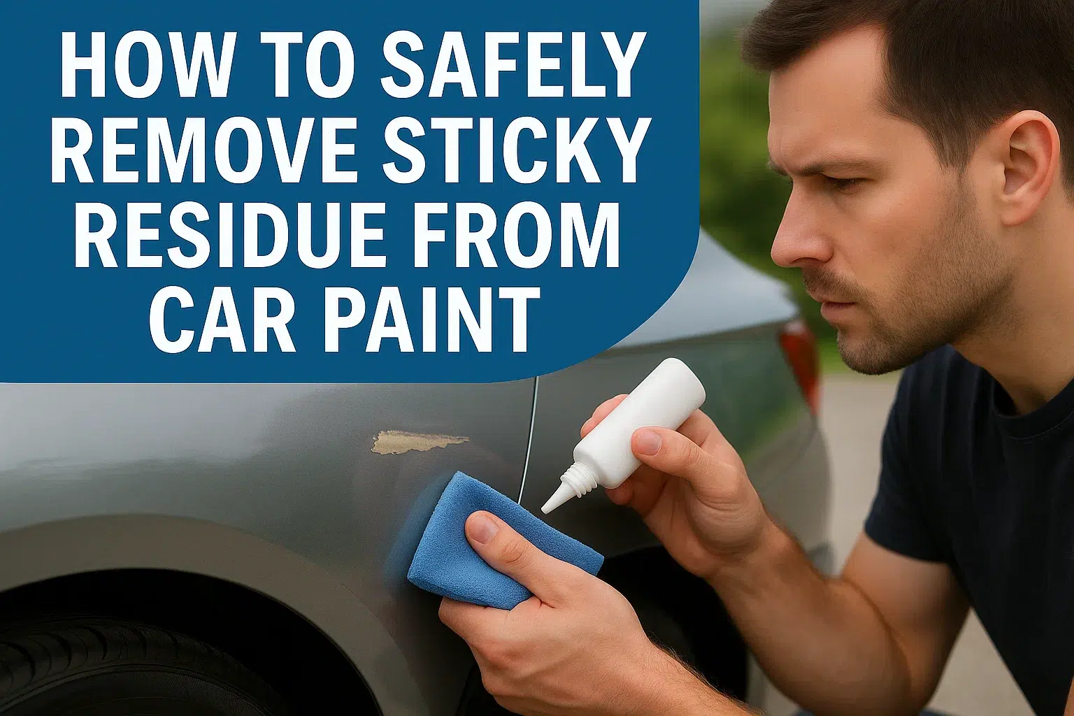 How to Safely Remove Sticky Residue from Car Paint