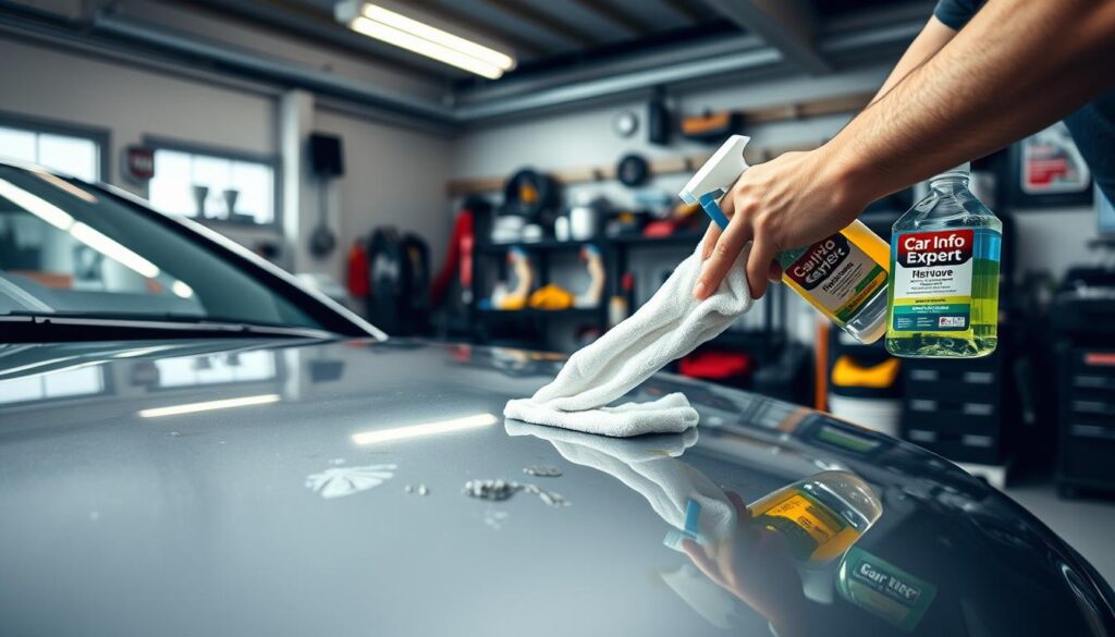 how to get adhesive off car paint